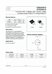 DataSheet STP24NF10 pdf